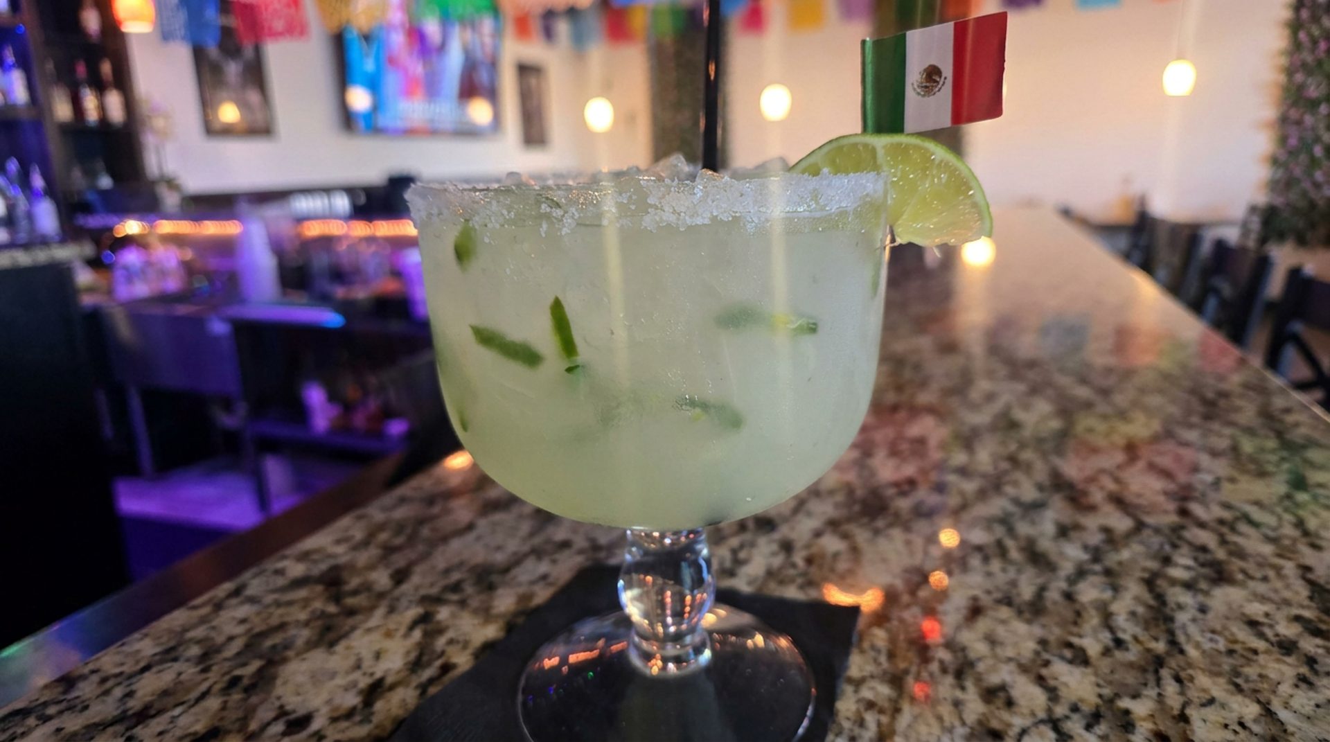 Margaritas at the bar